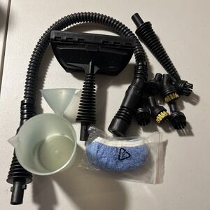 Scunci SS1000 Steam Cleaner Hose & Attachment Pieces Brushes Cups Used